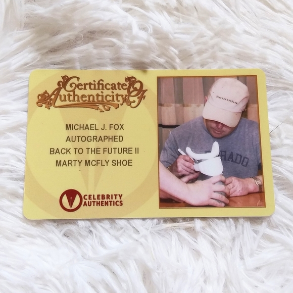 Michael J. Fox Autographed Back to the Future 2 Shoes - Picture 7 of 8